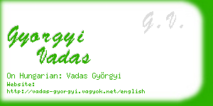 gyorgyi vadas business card